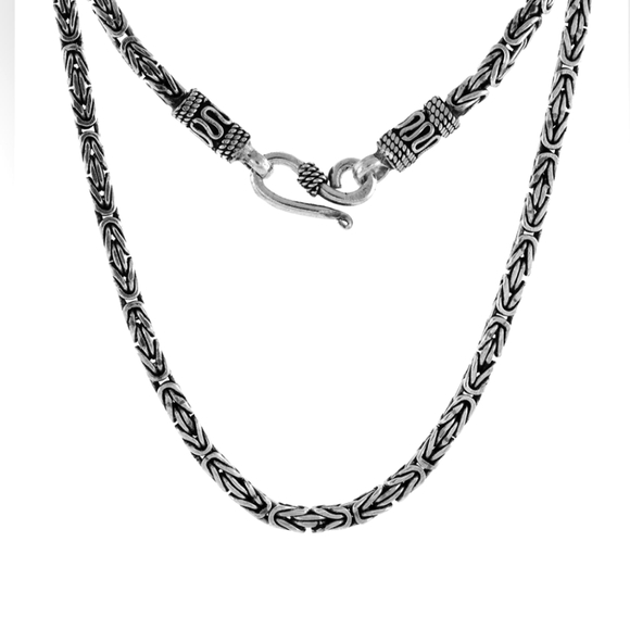 Bali Silver Jewelry - Sterling Silver Bali Chain 18"